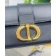Fake Christian Dior 30 Montaigne East-West Bag With Chain Black Replica Replica Christian Dior 30 Montaigne East-West Bag With Chain Black