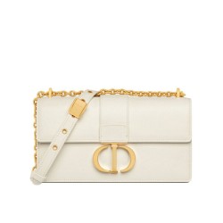 Fake Christian Dior 30 Montaigne East-West Bag With Chain Cream Replica