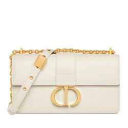 Fake Christian Dior 30 Montaigne East-West Bag With Chain Cream Replica