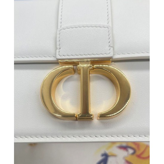 Replica Christian Dior 30 Montaigne East-West Bag With Chain Cream Fake Christian Dior 30 Montaigne East-West Bag With Chain Cream Replica