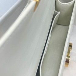 Fake Christian Dior 30 Montaigne East-West Bag With Chain Cream Replica
