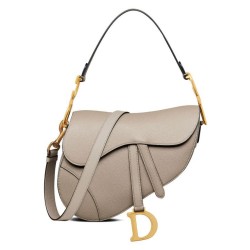 Replica Christian Dior Saddle Bag With Strap Apricot
