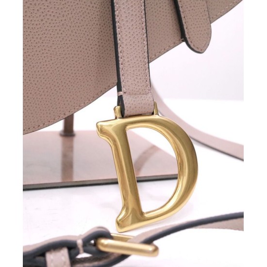 Fake Christian Dior Saddle Bag With Strap Dark Coffee Replica