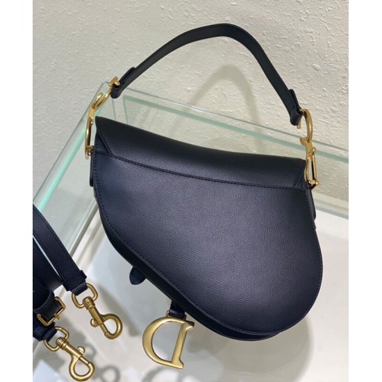 Fake Christian Dior Saddle Bag With Strap Black Replica Replica Christian Dior Saddle Bag With Strap Black
