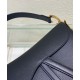 Fake Christian Dior Saddle Bag With Strap Black Replica Replica Christian Dior Saddle Bag With Strap Black