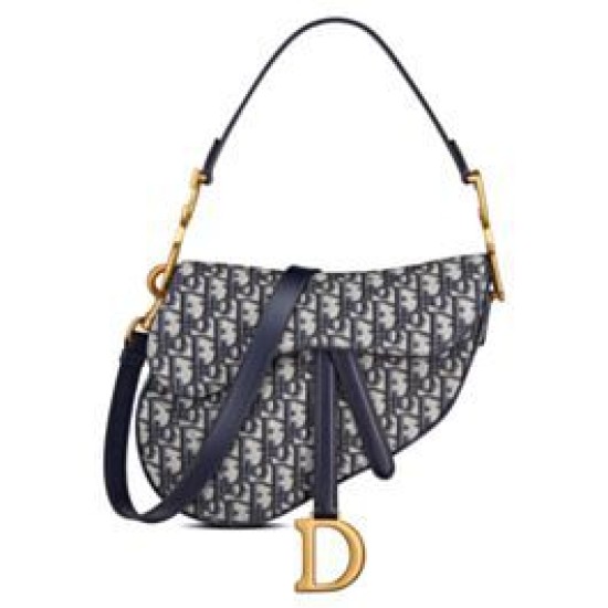Replica Christian Dior Saddle Bag With Strap Dark Blue Replica Christian Dior Saddle Bag With Strap Dark Blue