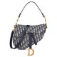 Replica Christian Dior Saddle Bag With Strap Dark Blue Replica Christian Dior Saddle Bag With Strap Dark Blue