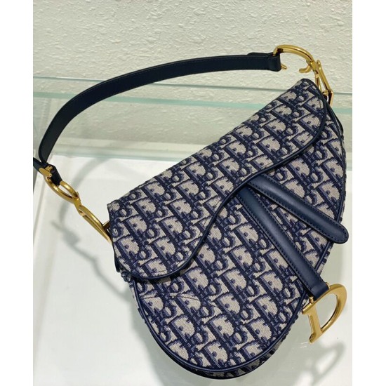 Replica Christian Dior Saddle Bag With Strap Dark Blue Replica Christian Dior Saddle Bag With Strap Dark Blue
