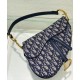 Replica Christian Dior Saddle Bag With Strap Dark Blue Replica Christian Dior Saddle Bag With Strap Dark Blue