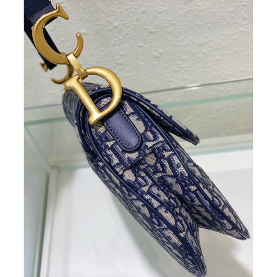 Replica Christian Dior Saddle Bag With Strap Dark Blue Replica Christian Dior Saddle Bag With Strap Dark Blue