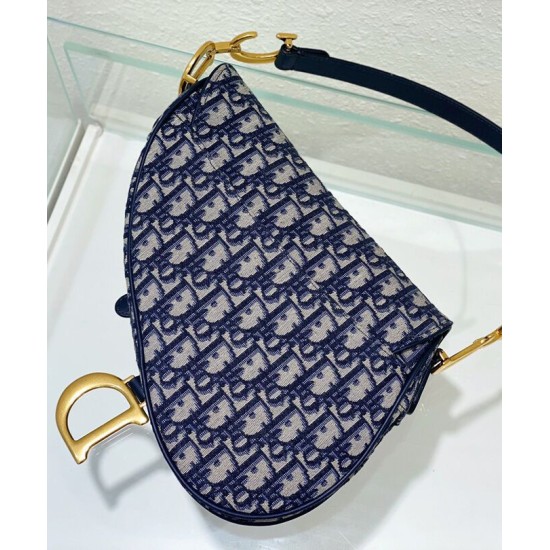 Replica Christian Dior Saddle Bag With Strap Dark Blue Replica Christian Dior Saddle Bag With Strap Dark Blue