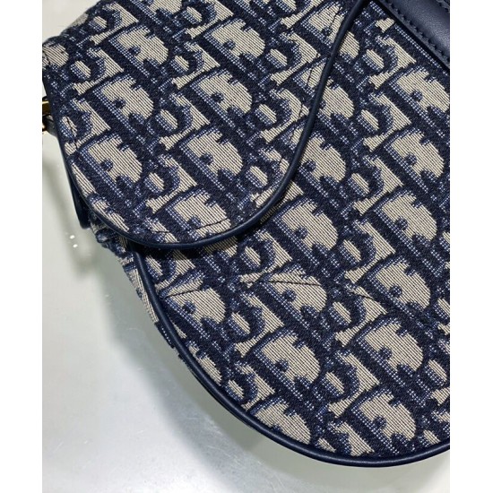 Replica Christian Dior Saddle Bag With Strap Dark Blue Replica Christian Dior Saddle Bag With Strap Dark Blue
