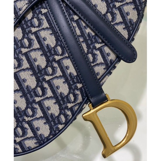 Replica Christian Dior Saddle Bag With Strap Dark Blue Replica Christian Dior Saddle Bag With Strap Dark Blue