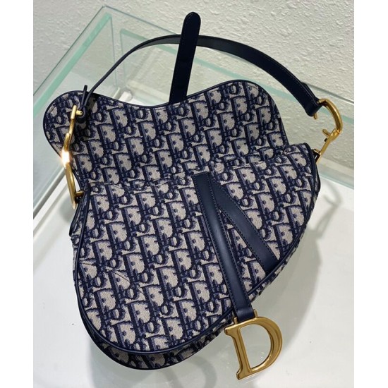 Replica Christian Dior Saddle Bag With Strap Dark Blue Replica Christian Dior Saddle Bag With Strap Dark Blue
