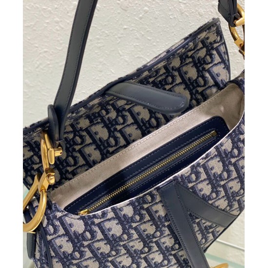 Replica Christian Dior Saddle Bag With Strap Dark Blue Replica Christian Dior Saddle Bag With Strap Dark Blue