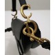 Fake Christian Dior Mini Saddle Bag With Strap Black Replica Fake Christian Dior Mini Saddle Bag With Strap Black Replica