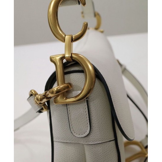 Replica Christian Dior Mini Saddle Bag With Strap White Replica Christian Dior Mini Saddle Bag With Strap White