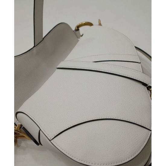 Replica Christian Dior Mini Saddle Bag With Strap White Replica Christian Dior Mini Saddle Bag With Strap White