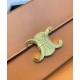 Replica Celine Box Triomphe In Natural Calfskin Coffee