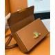 Replica Celine Box Triomphe In Natural Calfskin Coffee