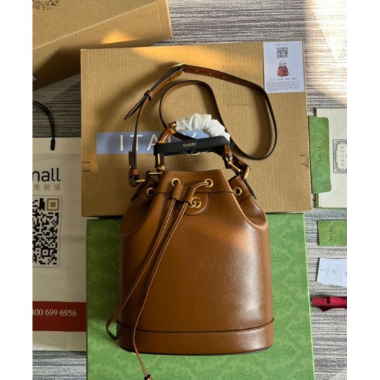 Replica Gucci Diana Small Bucket Bag 724652 Coffee