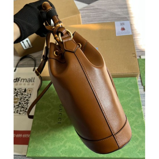 Replica Gucci Diana Small Bucket Bag 724652 Coffee