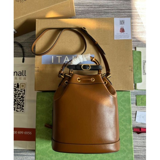 Replica Gucci Diana Small Bucket Bag 724652 Coffee