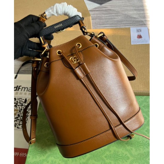 Replica Gucci Diana Small Bucket Bag 724652 Coffee