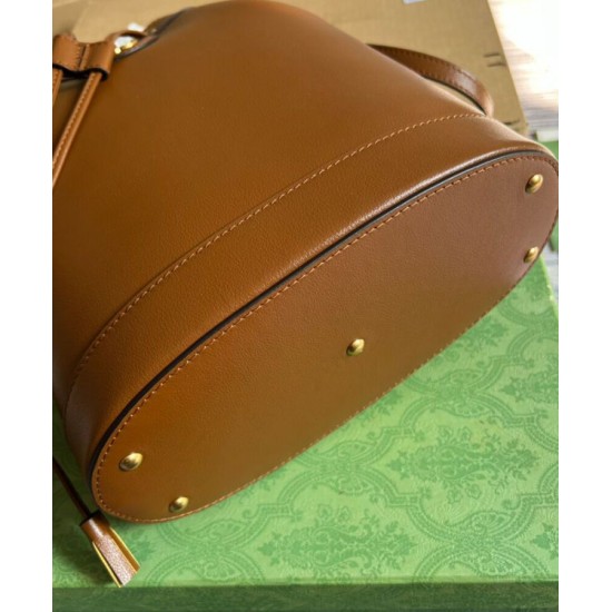 Replica Gucci Diana Small Bucket Bag 724652 Coffee
