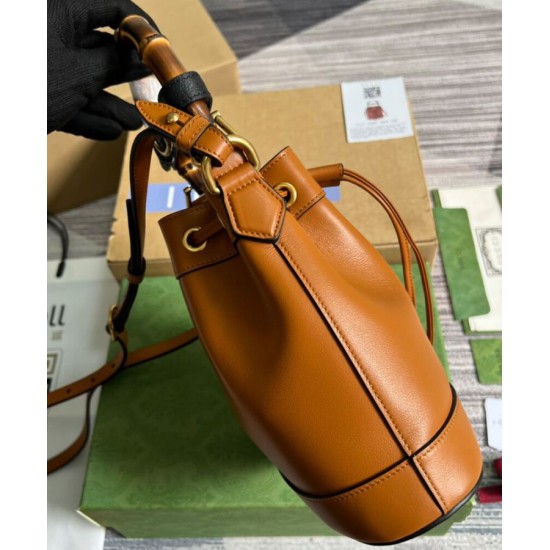 Replica Gucci Diana Mini Bucket Bag 724667 Coffee Fake Gucci Diana Mini Bucket Bag 724667 Coffee Replica