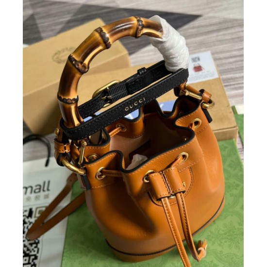 Replica Gucci Diana Mini Bucket Bag 724667 Coffee Fake Gucci Diana Mini Bucket Bag 724667 Coffee Replica