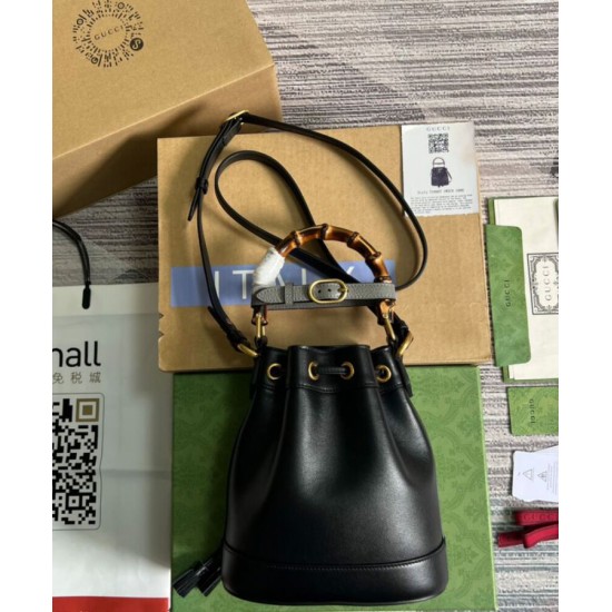 Fake Gucci Diana Mini Bucket Bag 724667 Black Replica Replica Gucci Diana Mini Bucket Bag 724667 Black