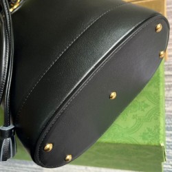 Replica Gucci Diana Mini Bucket Bag 724667 Black