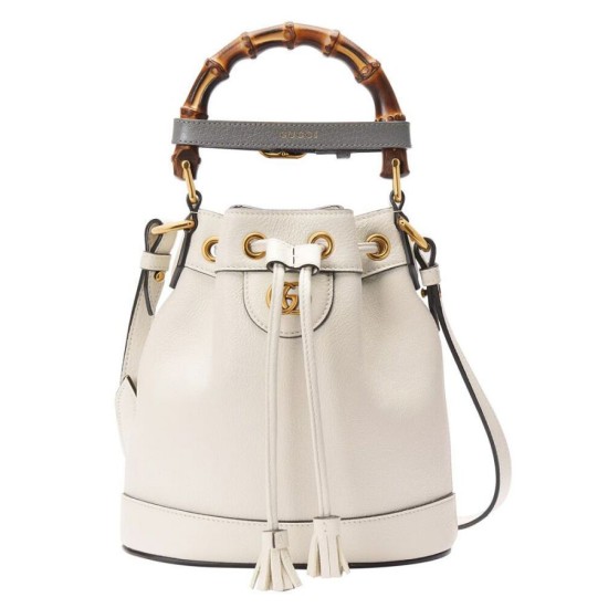 Replica Gucci Diana Mini Bucket Bag 724667 White Replica Gucci Diana Mini Bucket Bag 724667 White