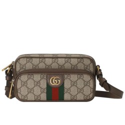 Replica Gucci Ophidia Mini Bag 722557 Dark Coffee