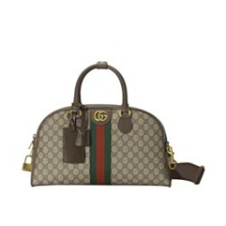 Replica Gucci Savoy Medium Bowling Bag 723309 Dark Coffee