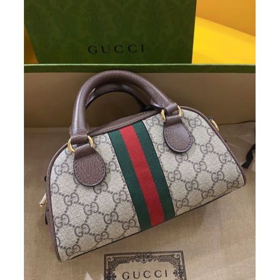 Replica Gucci Ophidia Mini GG Top Handle Bag 724606 Dark Coffee Fake Gucci Ophidia Mini GG Top Handle Bag 724606 Dark Coffee Replica