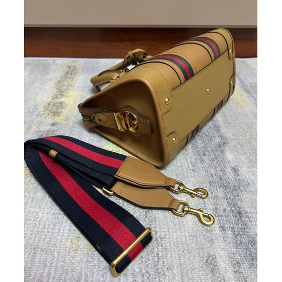 Replica Gucci Small Canvas Top Handle Bag 715772 Coffee Replica Gucci Small Canvas Top Handle Bag 715772 Coffee