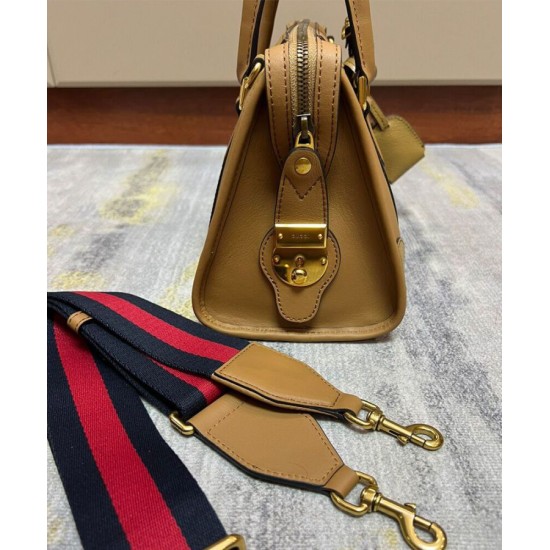 Replica Gucci Small Canvas Top Handle Bag 715772 Coffee Replica Gucci Small Canvas Top Handle Bag 715772 Coffee