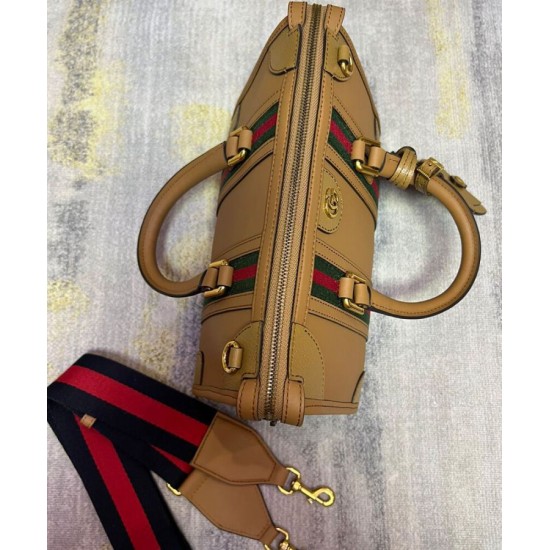 Replica Gucci Small Canvas Top Handle Bag 715772 Coffee Replica Gucci Small Canvas Top Handle Bag 715772 Coffee