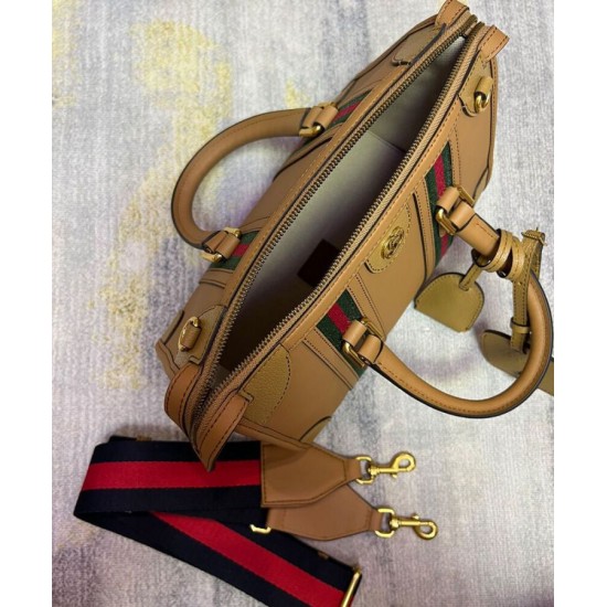 Replica Gucci Small Canvas Top Handle Bag 715772 Coffee Replica Gucci Small Canvas Top Handle Bag 715772 Coffee
