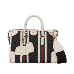 Replica Gucci Small Canvas Top Handle Bag 715772 Cream