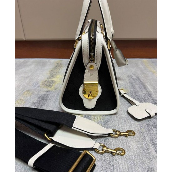 Replica Gucci Small Canvas Top Handle Bag 715772 Cream Replica Gucci Small Canvas Top Handle Bag 715772 Cream