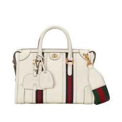 Replica Gucci Small Canvas Top Handle Bag 715772 White