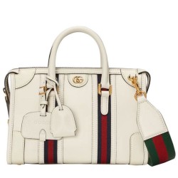 Replica Gucci Small Canvas Top Handle Bag 715772 White