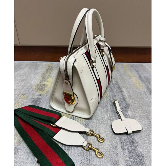 Replica Gucci Small Canvas Top Handle Bag 715772 White Replica Gucci Small Canvas Top Handle Bag 715772 White