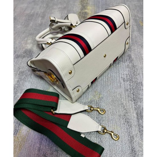 Replica Gucci Small Canvas Top Handle Bag 715772 White Replica Gucci Small Canvas Top Handle Bag 715772 White