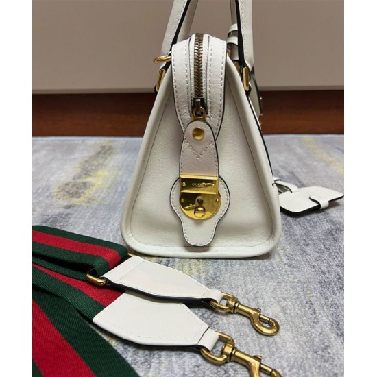 Replica Gucci Small Canvas Top Handle Bag 715772 White Replica Gucci Small Canvas Top Handle Bag 715772 White