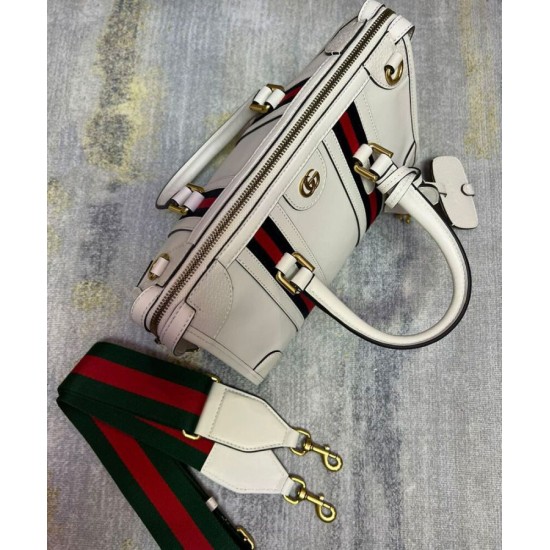 Replica Gucci Small Canvas Top Handle Bag 715772 White Replica Gucci Small Canvas Top Handle Bag 715772 White