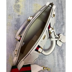 Replica Gucci Small Canvas Top Handle Bag 715772 White Replica Gucci Small Canvas Top Handle Bag 715772 White